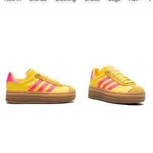 Adidas gazelle bold Spark Pink Lucid Platform Sneaker Size 7